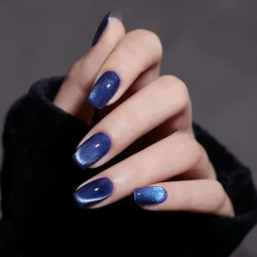 Blue Jelly Nails