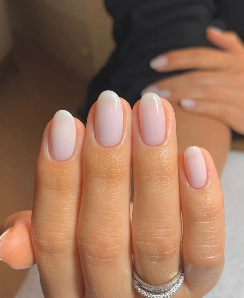 almond nails french tip