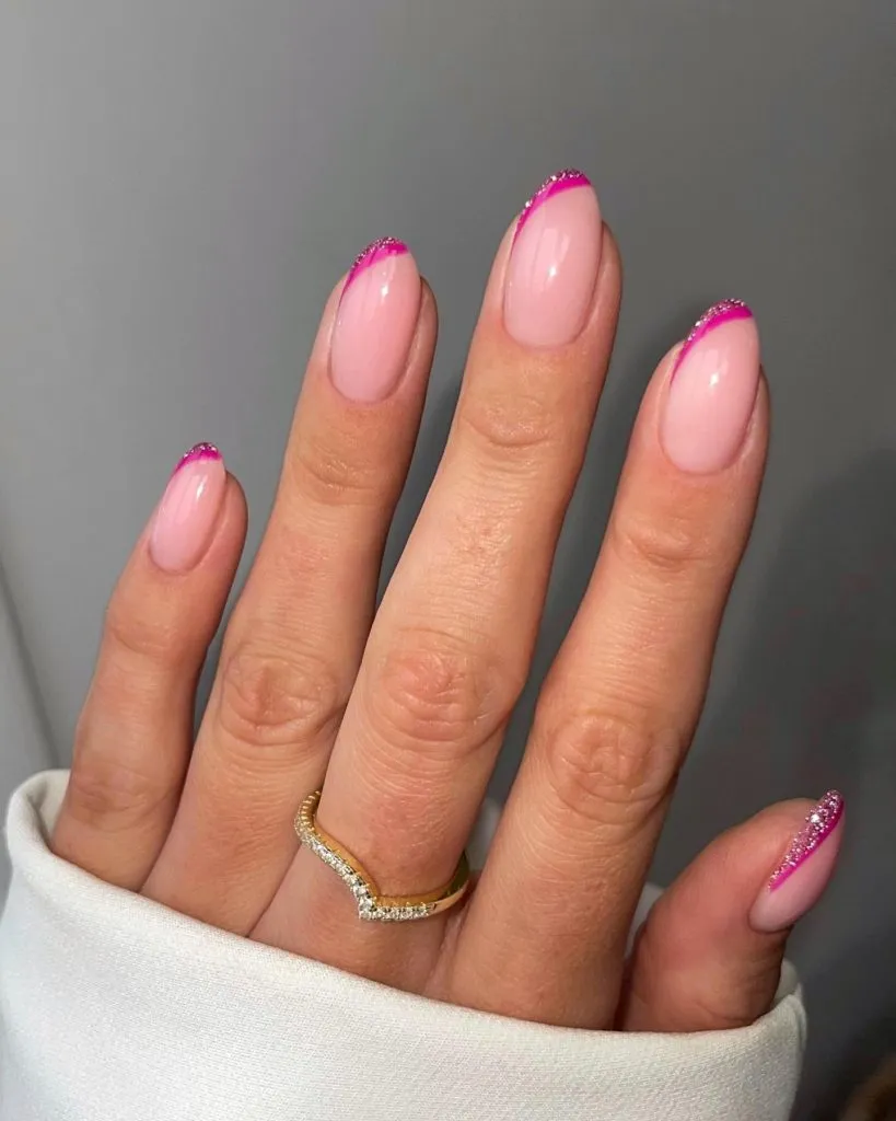 almond nails french