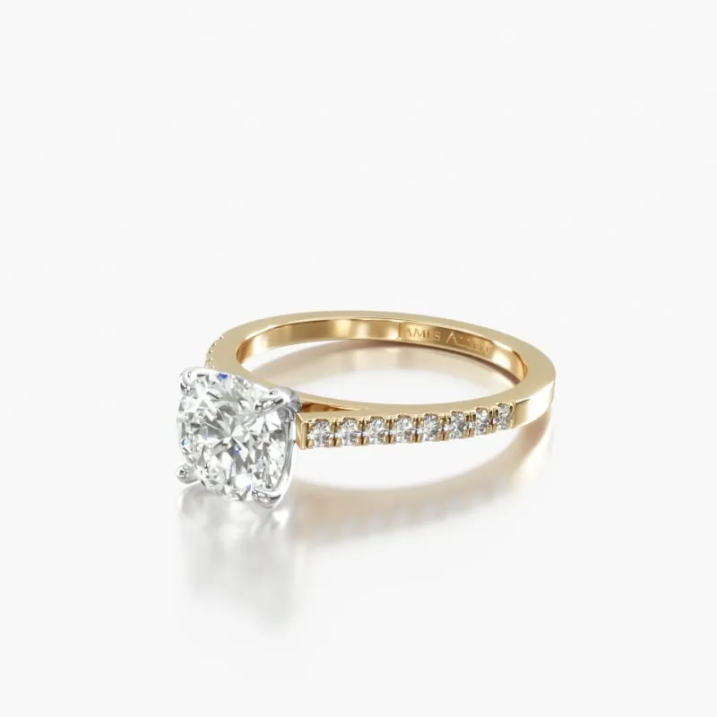 James Allen Petite Pavé Cathedral Engagement Ring