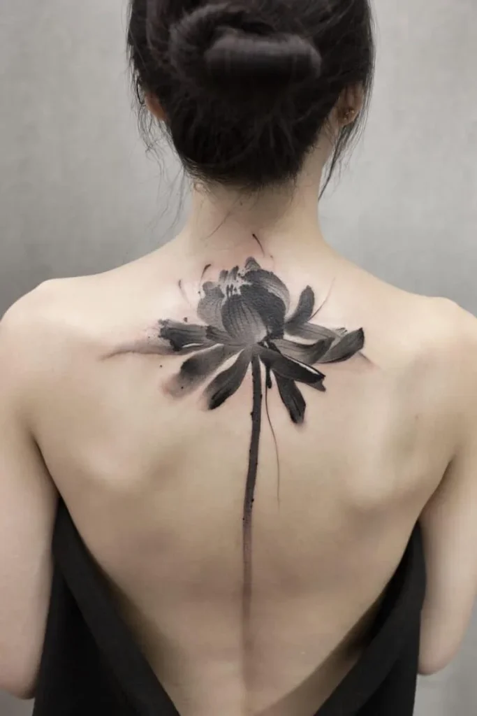 Watercolour Flower tattoo