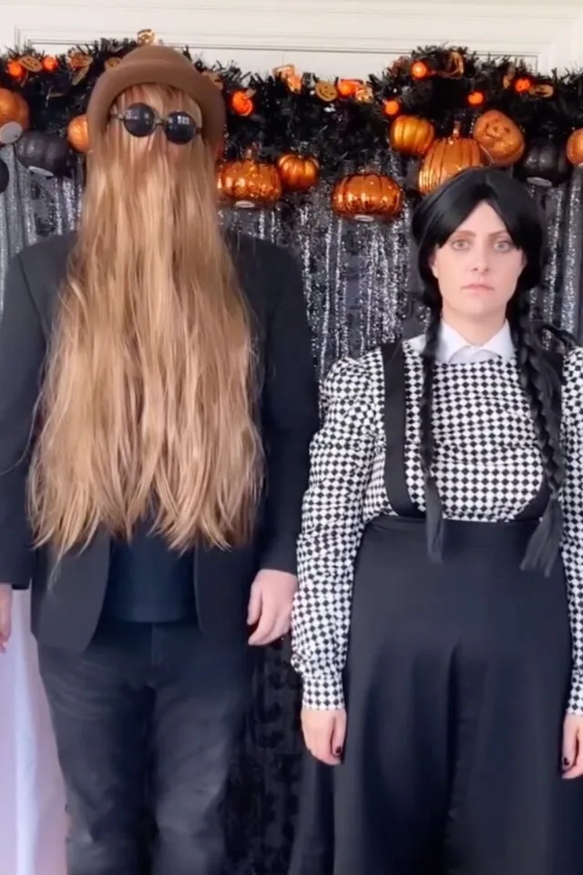 Cousin Itt & Wednesday Addams (The Addams Family)