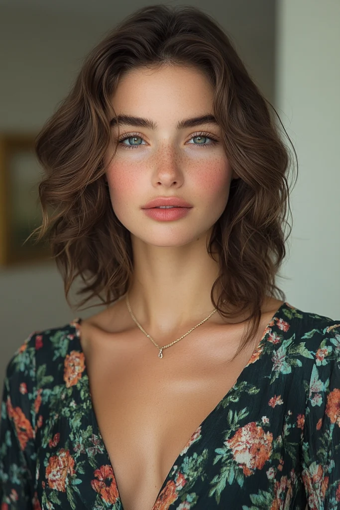 Classic Curls with a Floral Twist