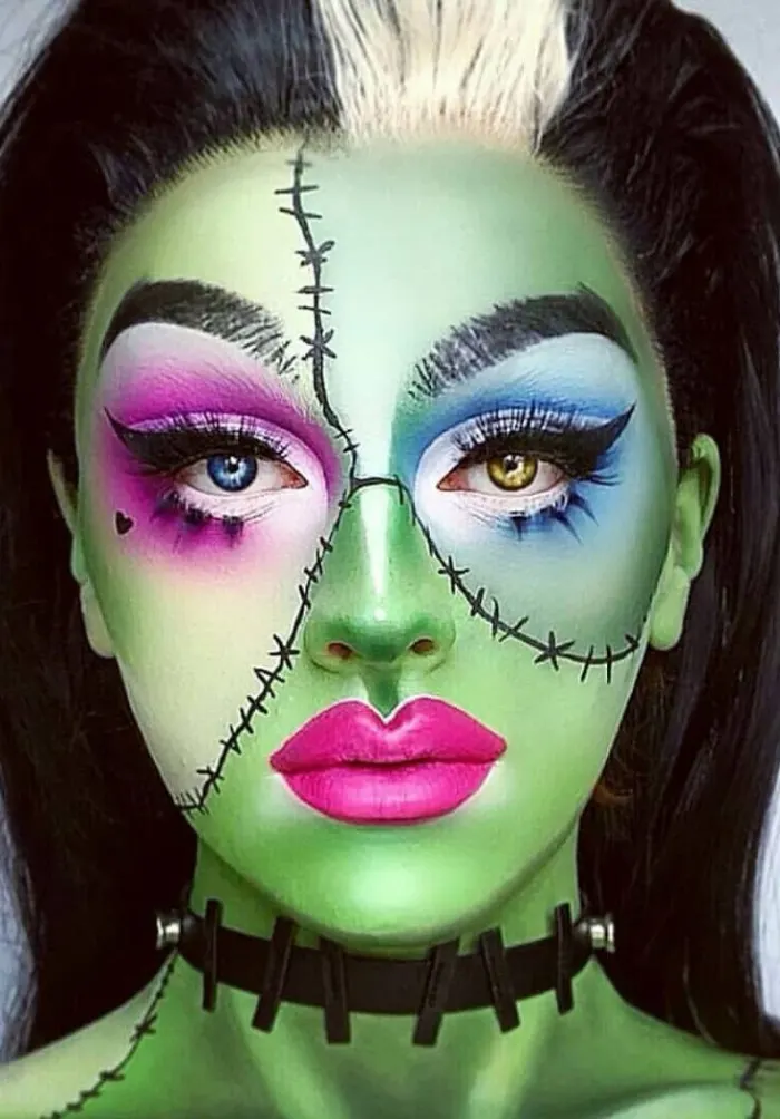 Glamorous Frankenstein Makeup