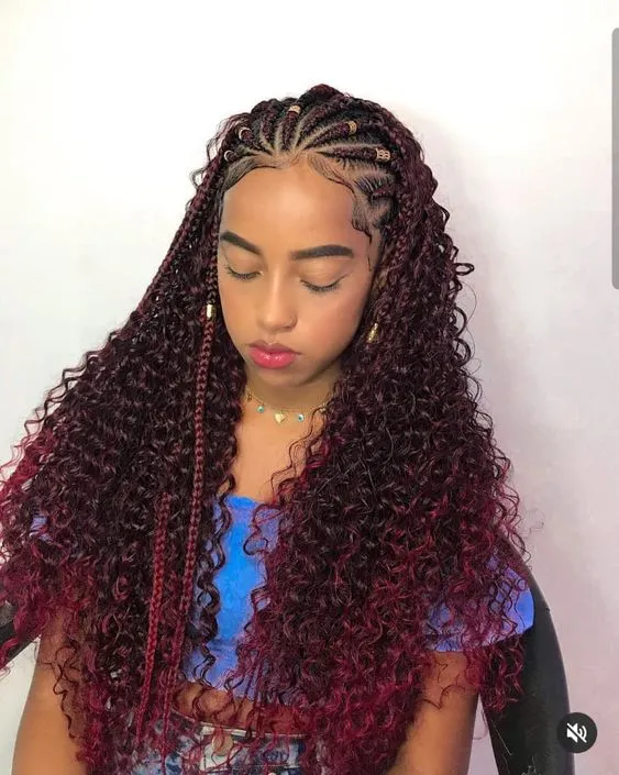 Adding a Twist: Fulani Braids with Curls