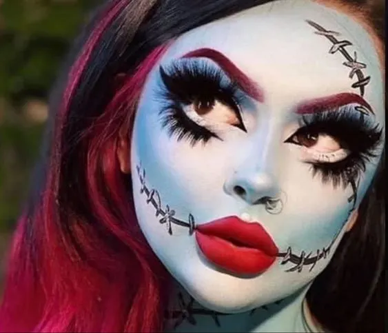 Stitched Doll Makeup