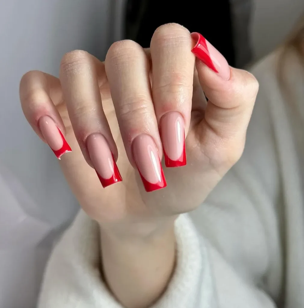 Red French Tips