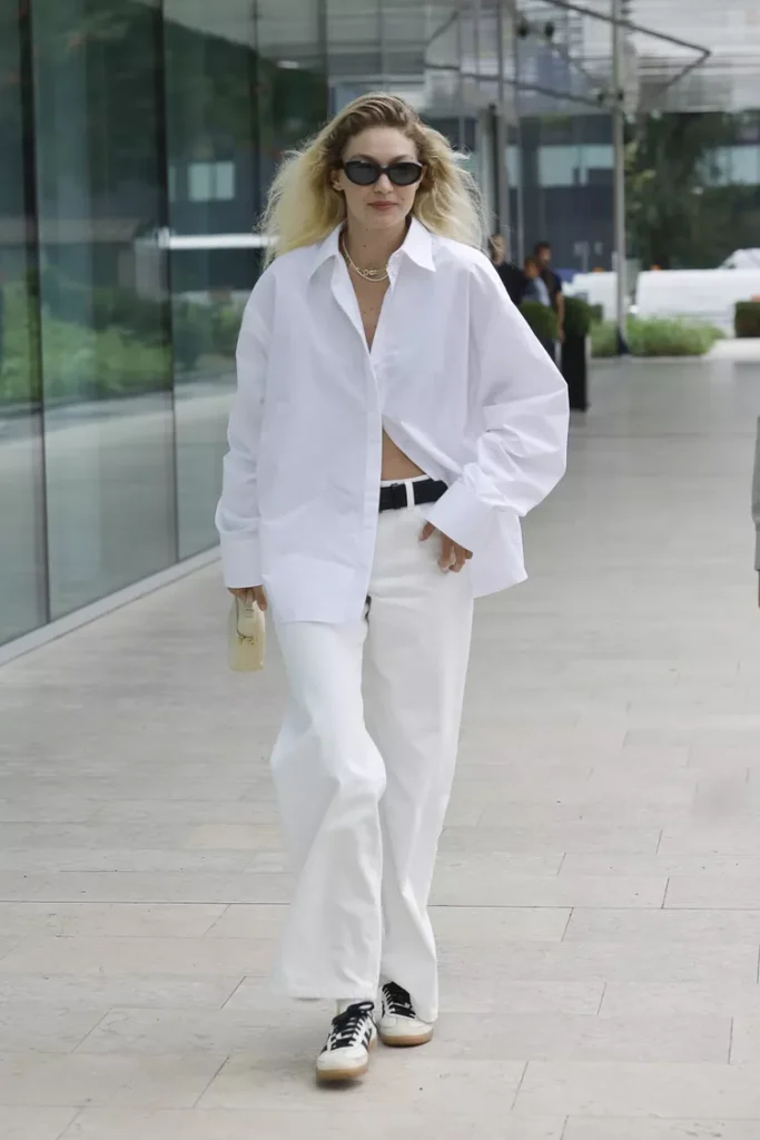 A White Oversized Button Down