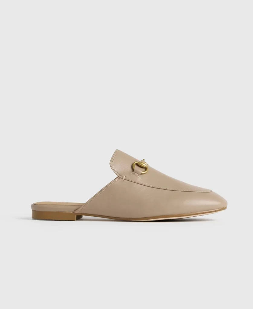 Quince Leather Horsebit Loafer Mule