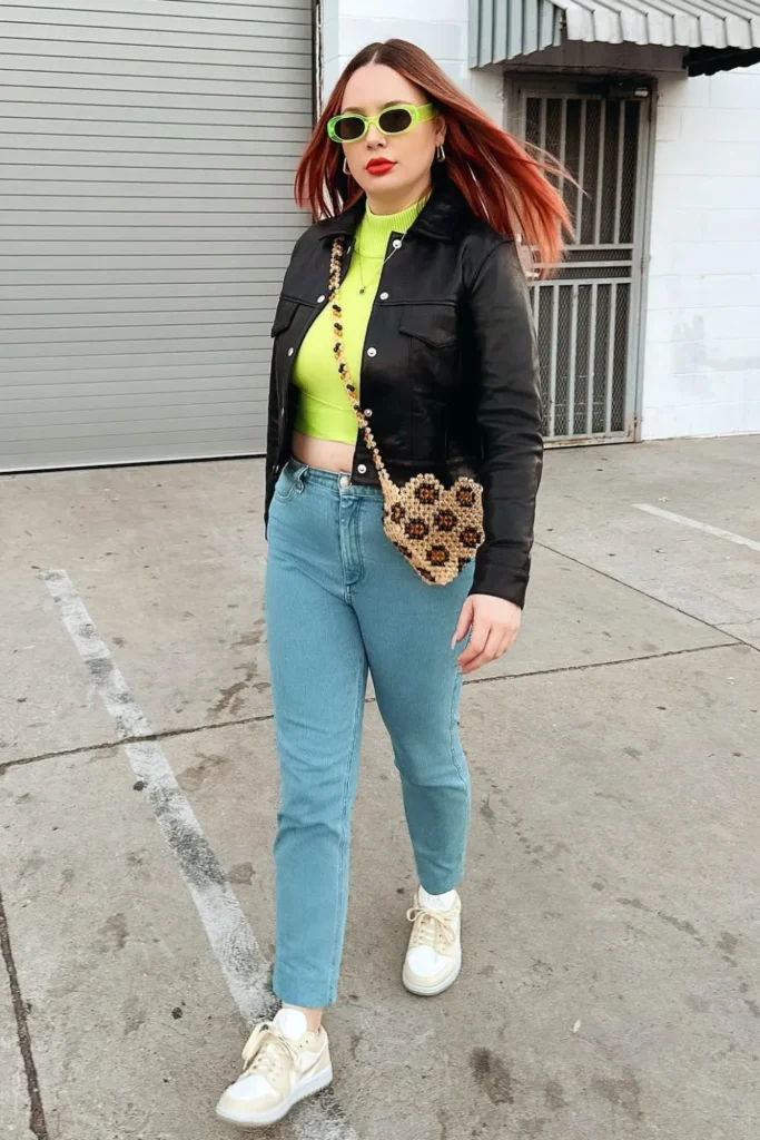 Neon Leather Jacket