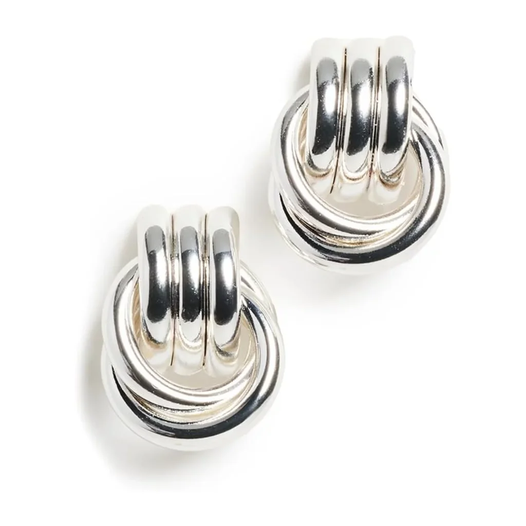 Heaven Mayhem Baby Knot Silver Earrings