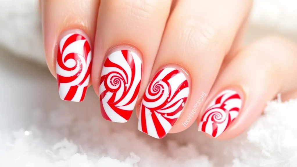 Candy Cane Swirl Spiral